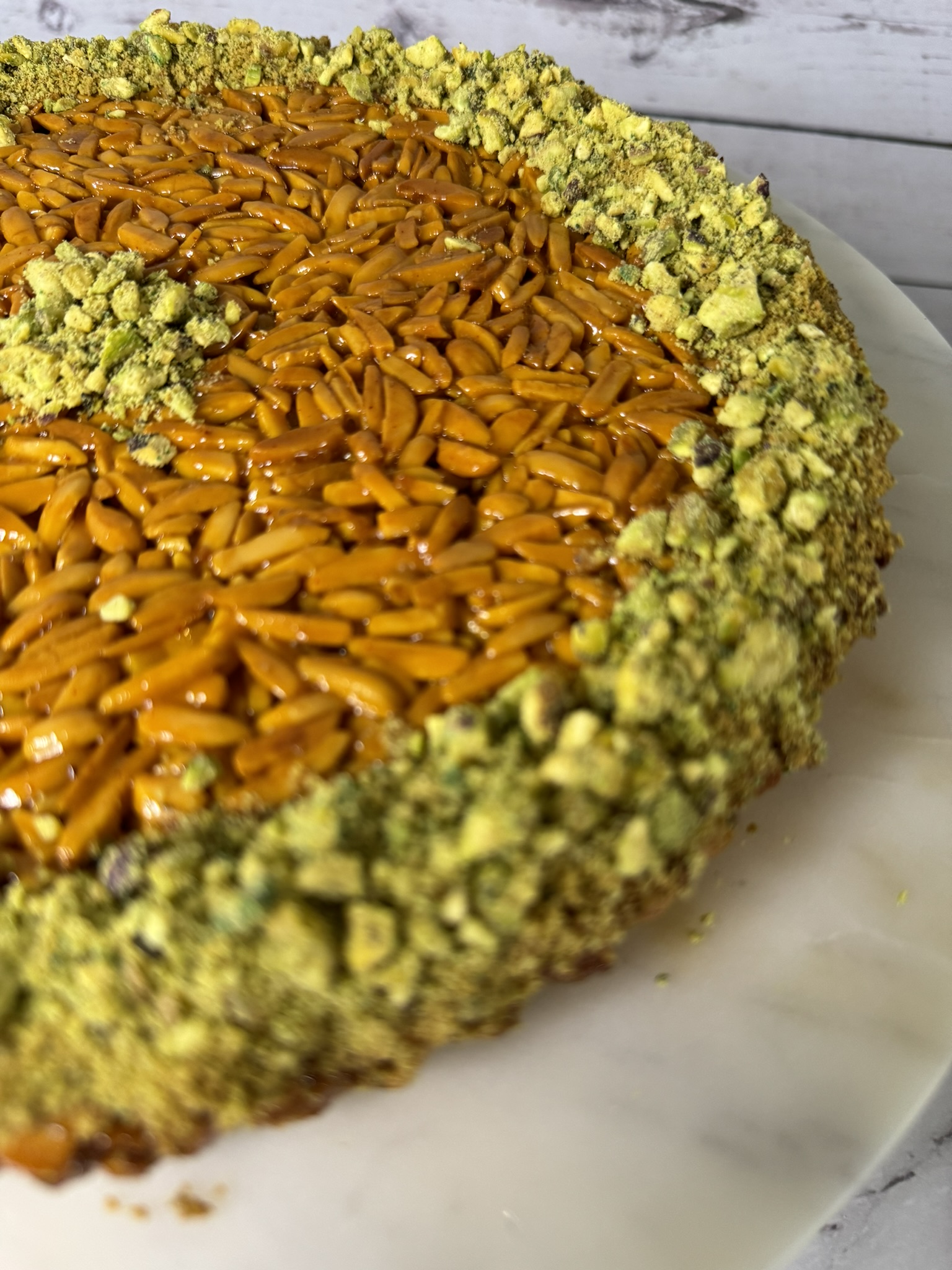 Almond Queen pastry topped with premium almonds