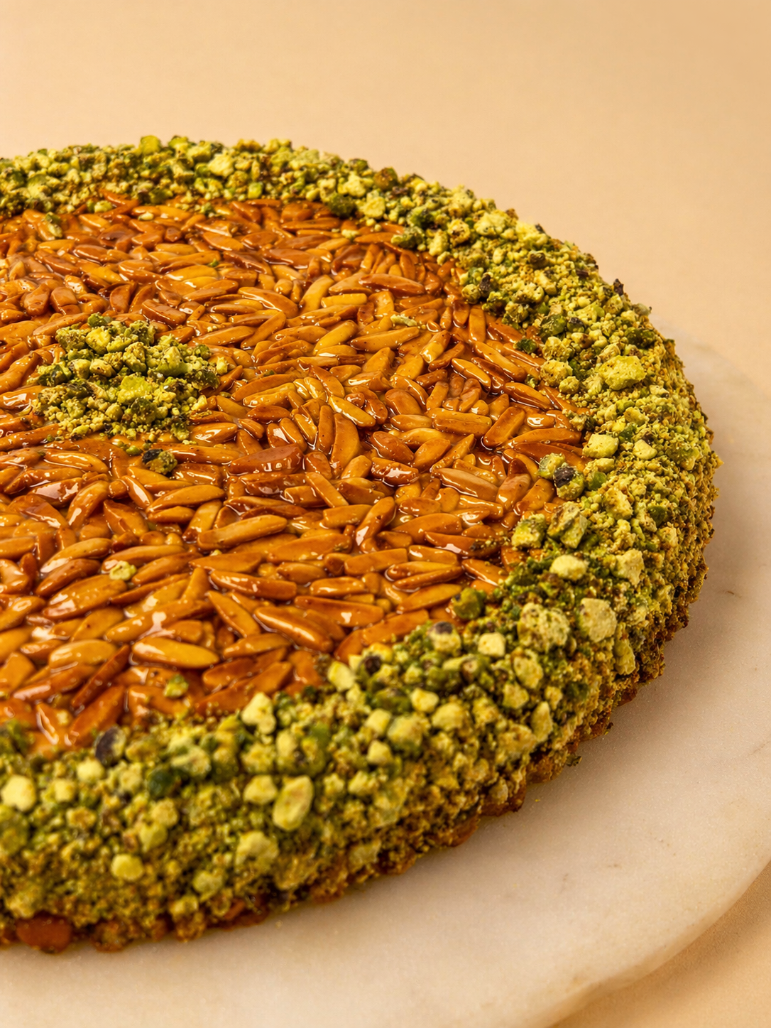 Almond Queen pastry topped with premium almonds