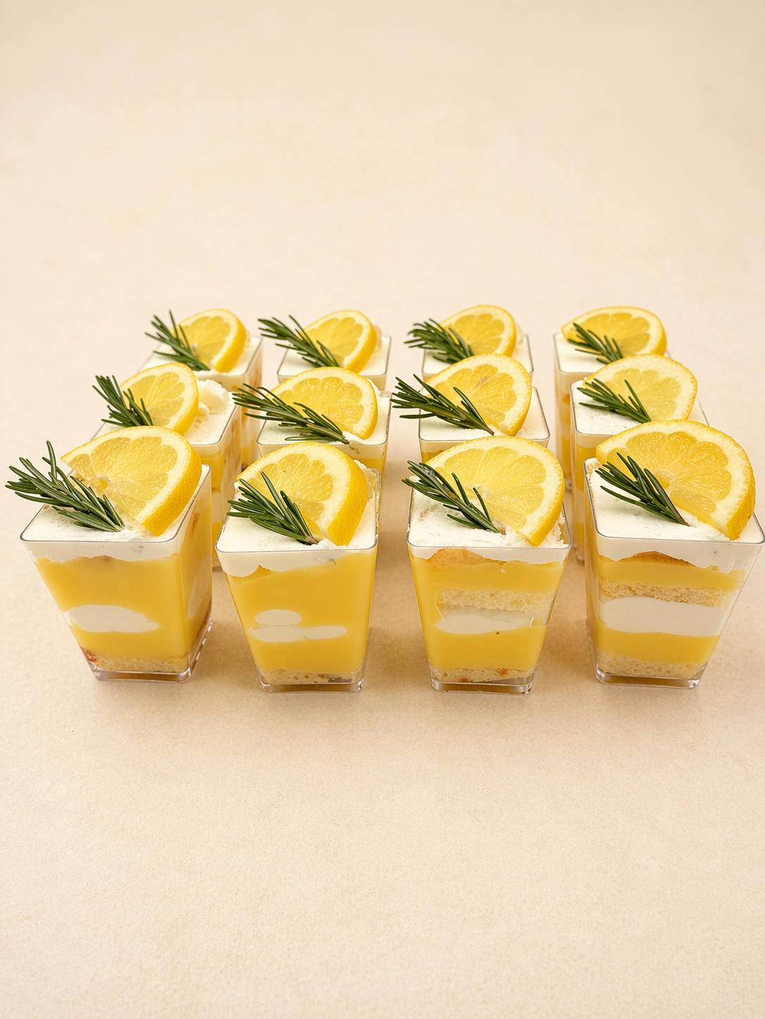 Layered dessert cups from La Bouchée in Los Gatos