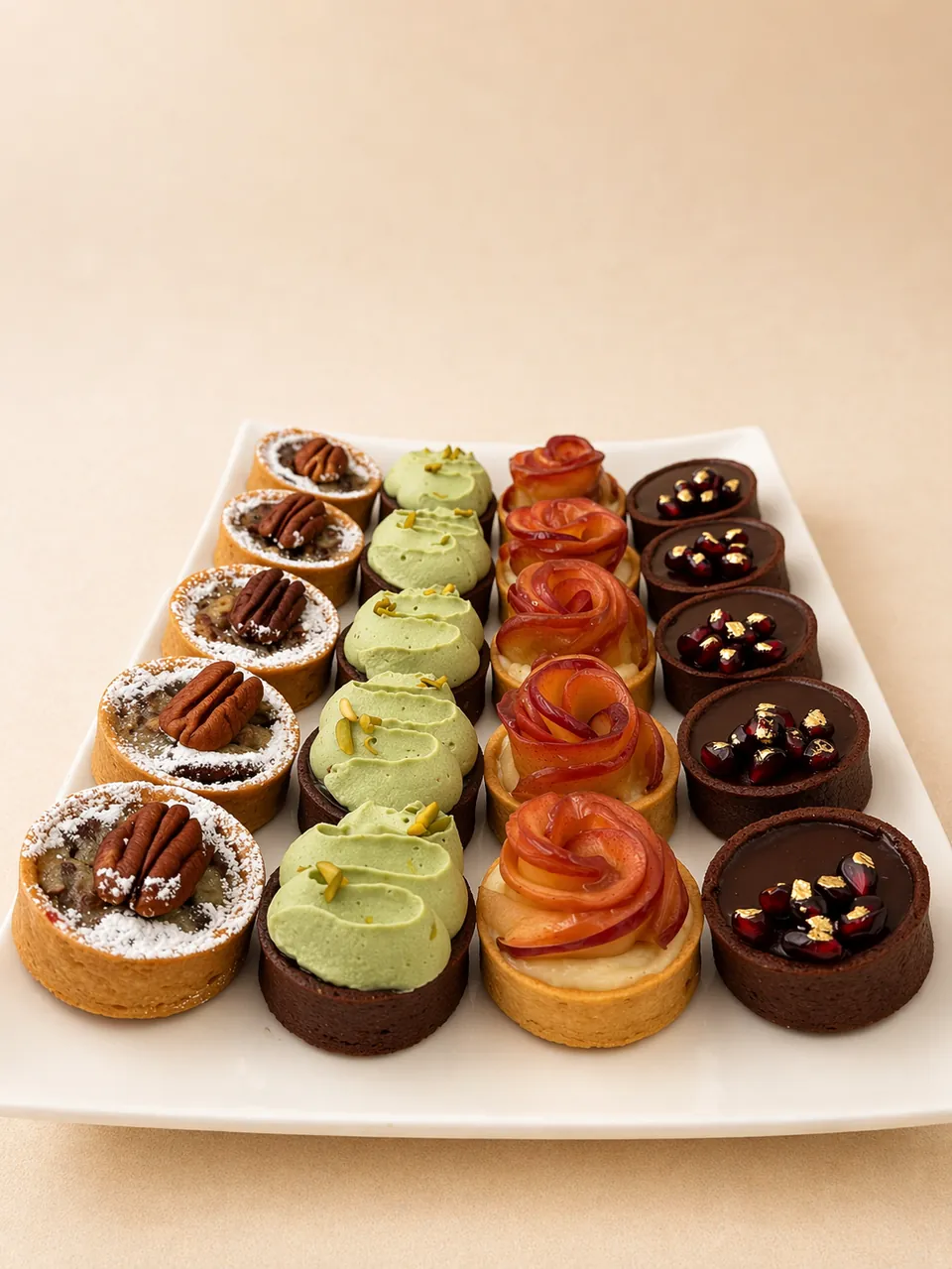 French mini tarts and pastries by La Bouchée