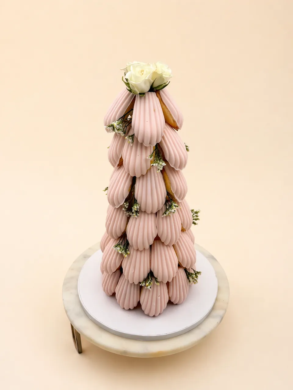 Madeleine tower dessert display