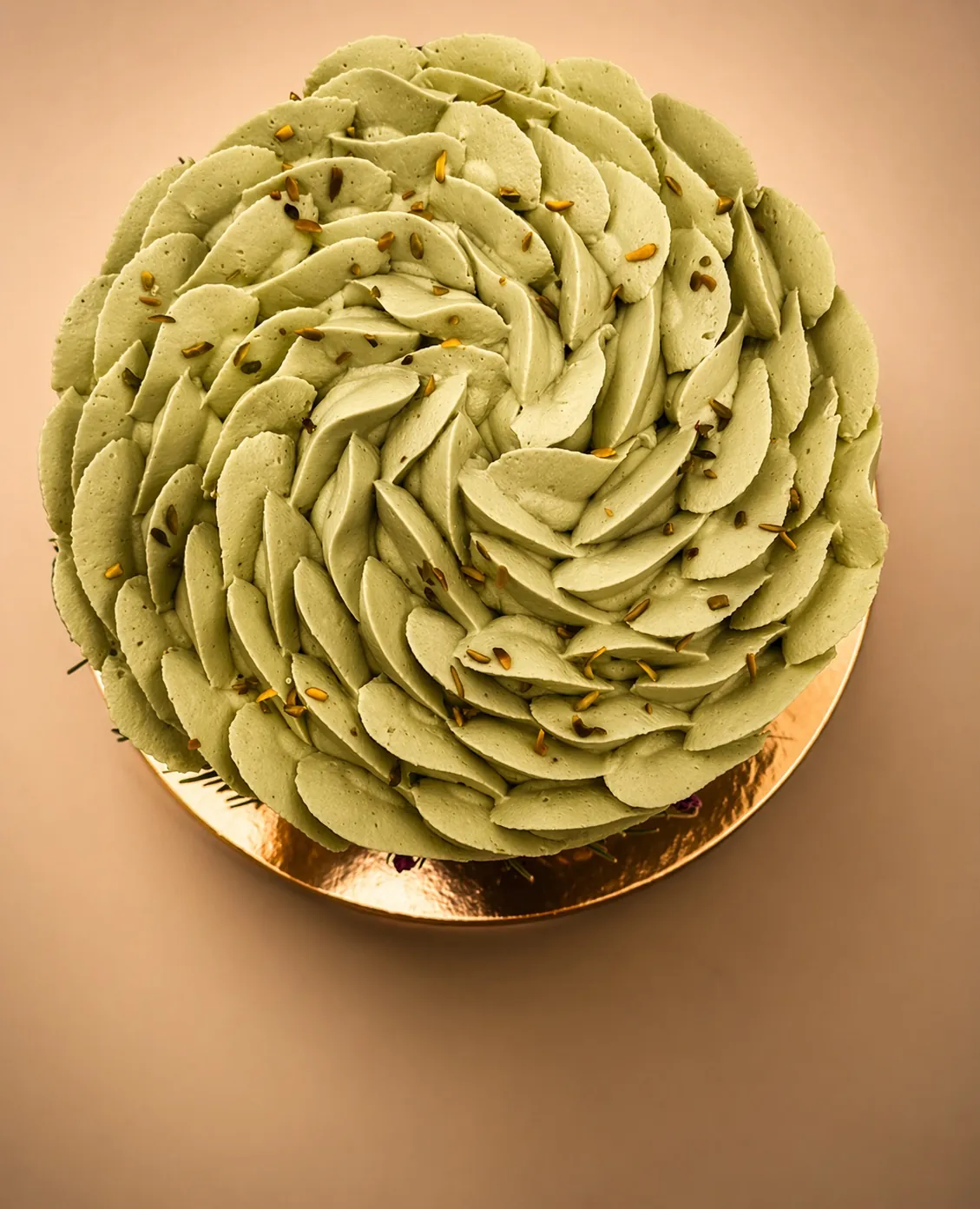 Pistachio Dream cake front view