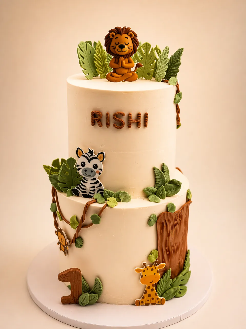 Animals theme cake Birthday Cake
