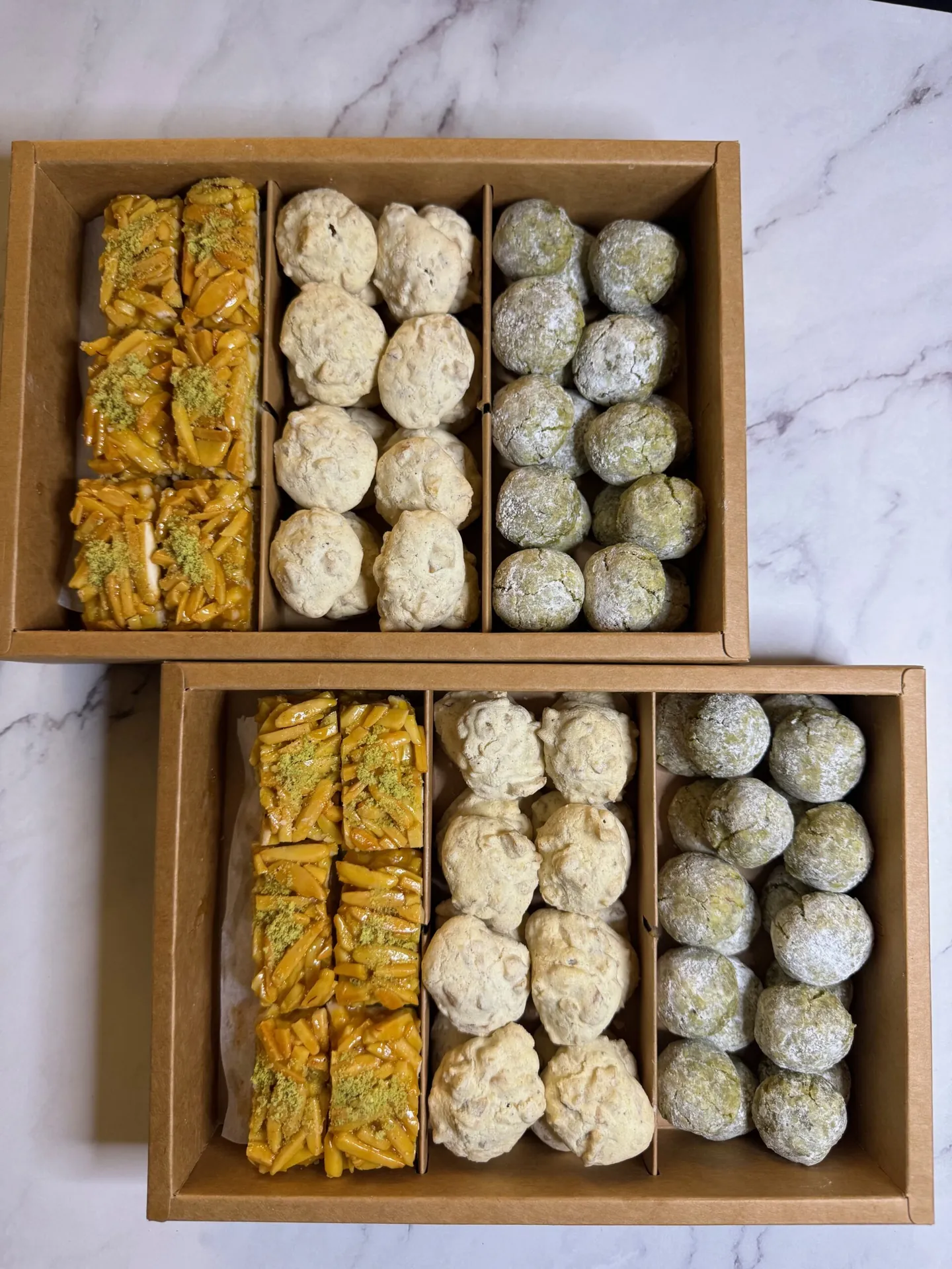 Signature mixed pastry box with assorted Persian and French treats