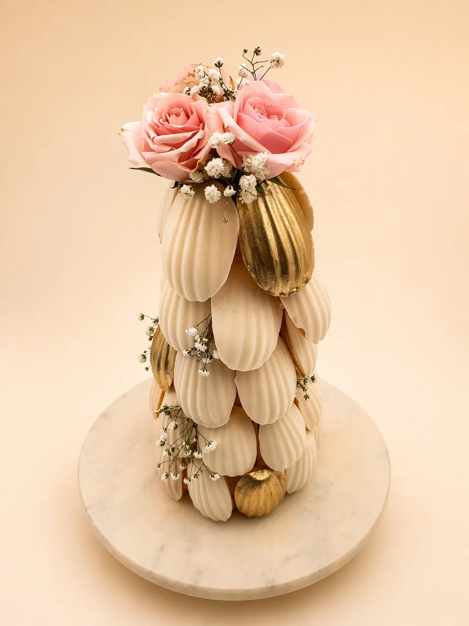 French madeleine tower arrangement