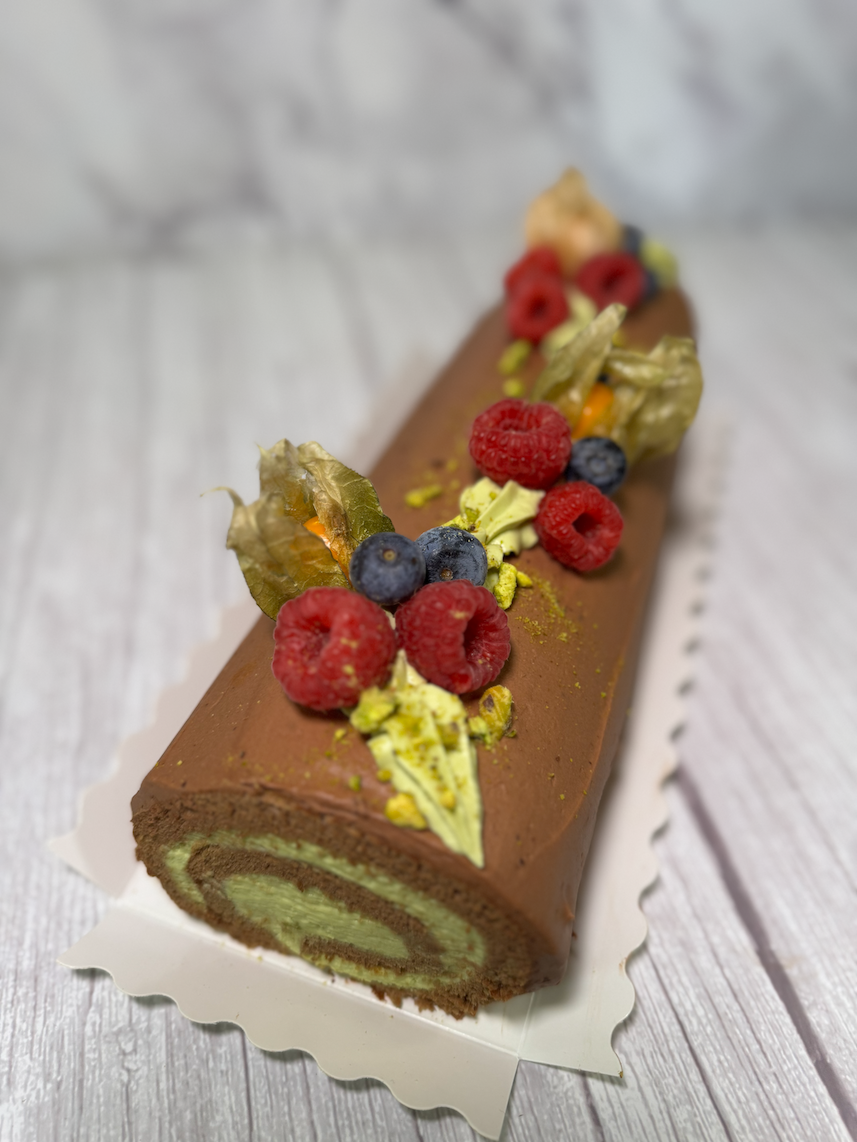 Swiss roll with cream filling by La Bouchée in Los Gatos