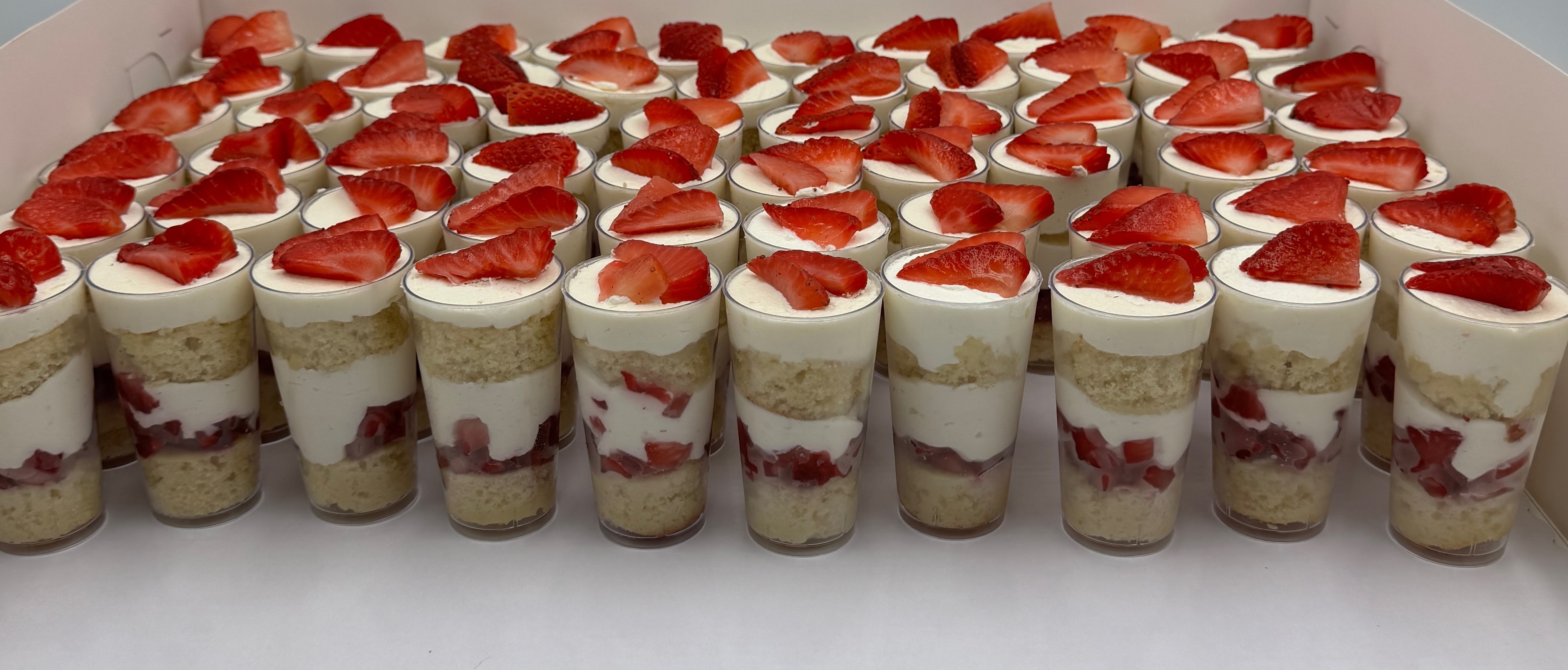 French pastries arranged on a sweet table